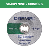 Dremel EZ Lock 1-1/2 in. D Metal Grinding Wheel, Pack of 2