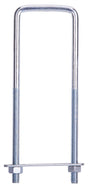 ProSource LR352 U-Bolt, 5/16 in Thread, 3-3/4 in L Thread, Steel, Zinc, Pack of 10