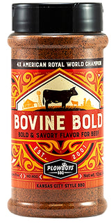 Plowboys Barbeque PF02025 Bovine Bold BBQ Rub, 12.5 oz Jar