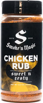 Smoke 'N Magic OW16500 Rub Seasoning, Zesty Chicken, 12.5 oz