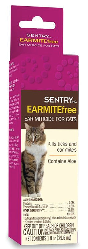 SENTRY 02103 Ear Miticide, 1 fl-oz Bottle