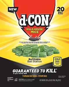 d-CON 98345 Refillable Bait Station, Sweetish Faint, Solid