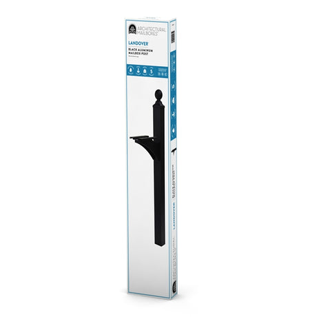Gibraltar Mailboxes LP000B00 Landover Mailbox Post, 21.4 in L, 6 in W, 56.4 in H, Aluminum, Gloss