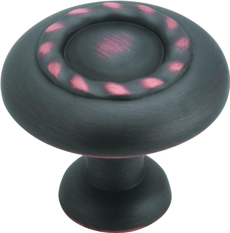 Amerock BP1585ORB Cabinet Knob, 1-1/16 in Projection, Traditional, 1-1/4 in, Zinc, Oil-Rubbed Bronze