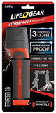 Dorcy Storm Proof Series BA38-60634-RED Pathlight, AA Battery, LED Lamp, 150 Lumens, 300 m Beam Distance, Black/Red