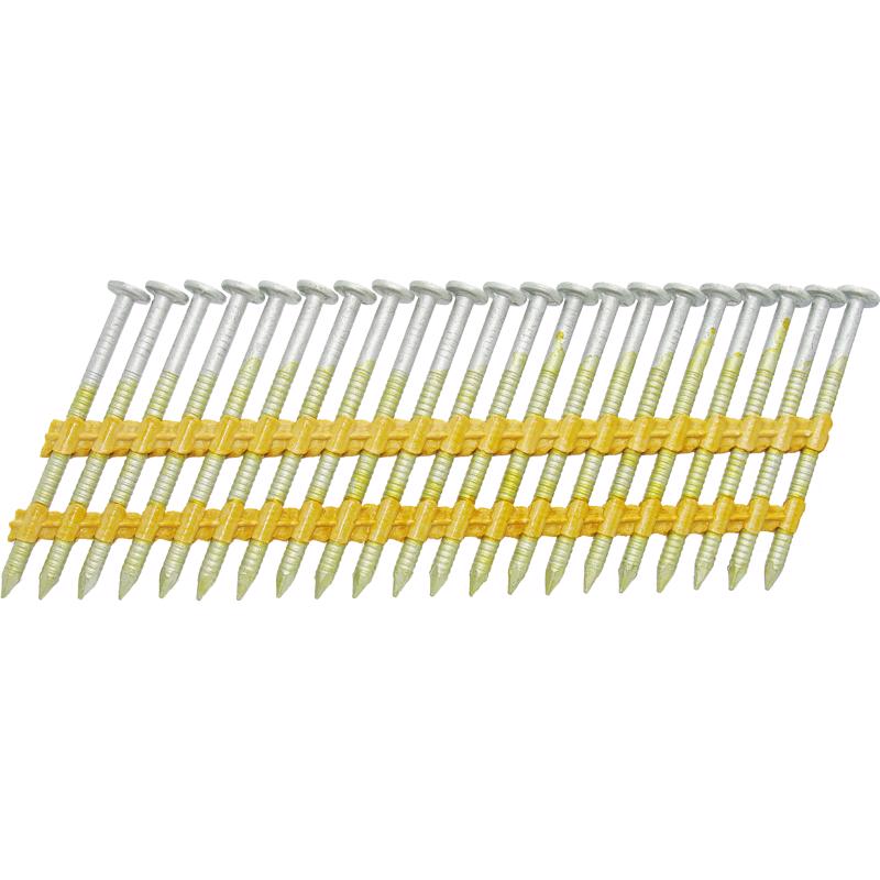 Grip-Rite 2-3/8 in. L X 12 Ga. Angled Strip Hot-Dip Galvanized Framing Nails 21 deg 2500 pk