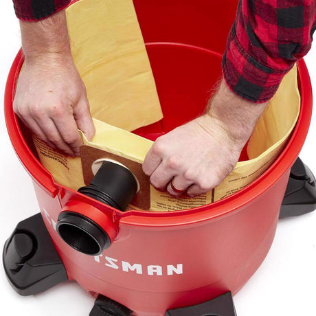 Craftsman 2 in. L X 10 in. W Vacuum Dust Bag 16-20 gal 3 pc