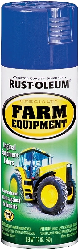Rust-Oleum 7424830 Enamel Spray Paint, Gloss, Ford Blue, 12 oz Can