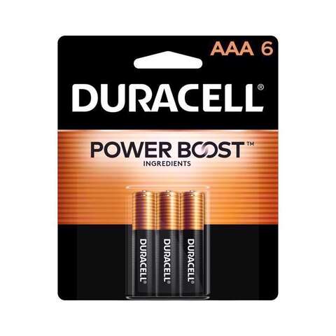 Duracell Coppertop AAA Alkaline Batteries 6 pk Carded