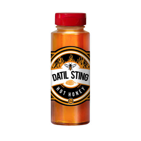 World Honey Market Datil Sting Hottest Chiles Pepper Honey 12 oz Bottle, Pack of 12