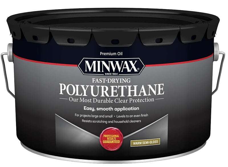 Minwax 71058000 Polyurethane, Oil Base, Clear, Gloss, Liquid, 2.5 gal Can, 0.88 Specific Gravity