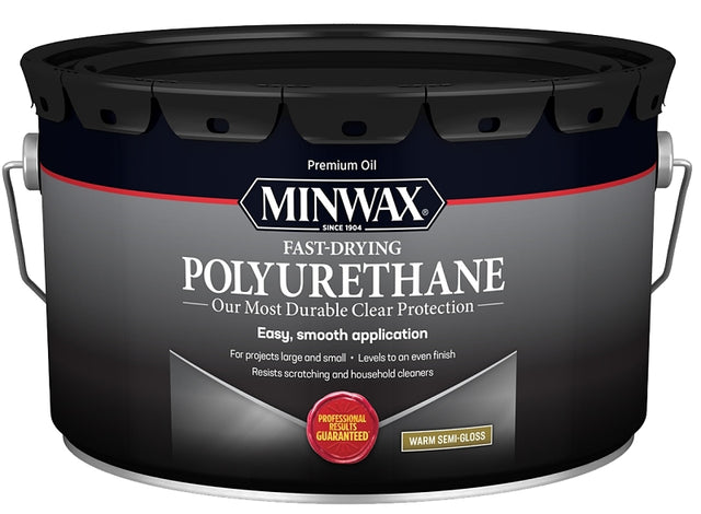 Minwax 71058000 Polyurethane, Oil Base, Clear, Gloss, Liquid, 2.5 gal Can, 0.88 Specific Gravity