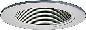 Halo Coilex 993W Baffle Trim Ring, Aluminum Body, White