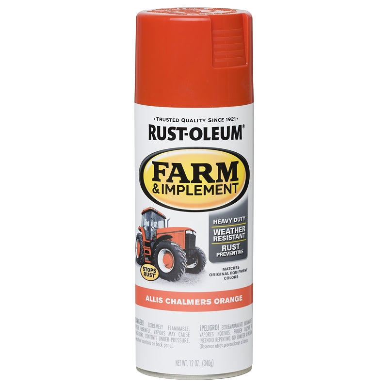 Specialty 280135 Farm Equipment Paint, Gloss, Allis Chalmers Orange, 12 oz, Can