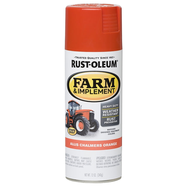 Specialty 280135 Farm Equipment Paint, Gloss, Allis Chalmers Orange, 12 oz, Can