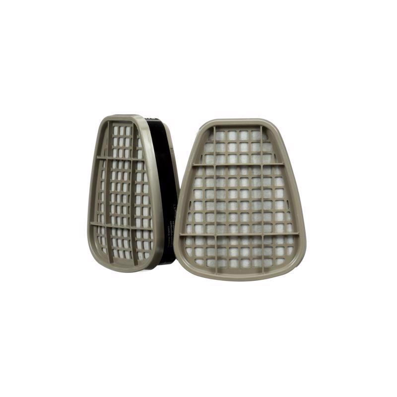 3M N95 Sanding and Lead Paint Removal Replacement Cartridge 6000 Gray 1 pair