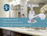 Boston Harbor LB61 Lavatory Faucet, 1-Handle, Brass, Chrome Plated