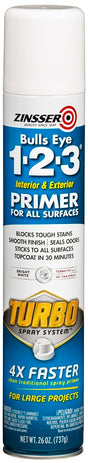 Zinsser 343746 Turbo Primer, White, 26 oz, Pack of 6