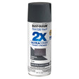Rust-Oleum Painter's Touch 2X Ultra Cover 350373 Spray Paint, Satin, Charcoal Gray, 12 oz, Aerosol Can