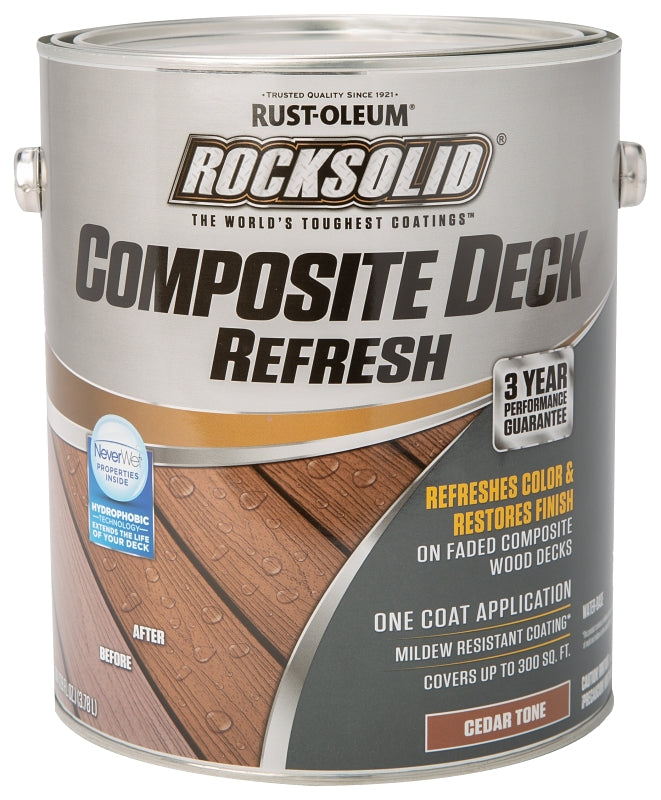 Rust-Oleum 350058 Composite Deck Stain, Flat, Matte, Cedar, Liquid, 1 gal