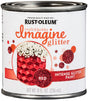 Rust-Oleum Imagine Craft & Hobby 350119 Intense Paint, Glitter Red, 8 oz Can