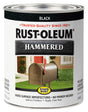 Rust-Oleum 352847 Rust Preventative Paint, Oil Base, Hammered Sheen, Black, 1 qt, 85 sq-ft Coverage Area, Pack of 2