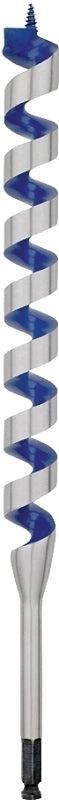 Irwin 4935570 Auger Drill Bit, 7/16 in Dia, 17 in OAL, Twist Flute, 1-Flute, 3/8 in Dia Shank