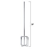 QEP 4.8 in. H X 4.8 in. W X 22 in. L X 0.37 in. D Steel Grout Mixing Paddle 1 pk