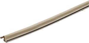 M-D 91800 Replacement Weatherstrip, 81 in L, Vinyl Clad Foam, Beige, Pack of 20
