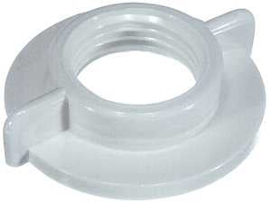Danco 80990 Faucet Shank Locknut, Specifications: 1/2 in IPS, Universal, Plastic, White, For: 1/2 in IPS Connections