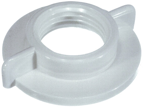 Danco 80990 Faucet Shank Locknut, Specifications: 1/2 in IPS, Universal, Plastic, White, For: 1/2 in IPS Connections