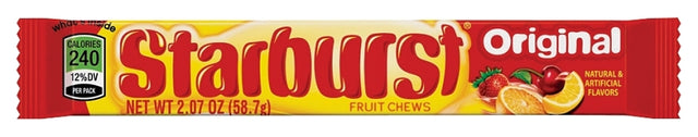 Starburst STARB36 Fruit Candy, Assorted Fruits Flavor, 2.07 oz, Pack of 36