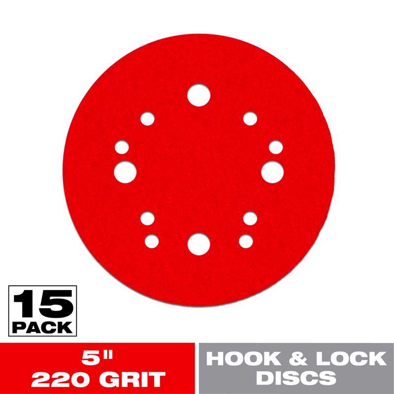 Diablo 5 in. Ceramic Blend Hook and Lock Sanding Disc 220 Grit Ultra Fine 15 pk
