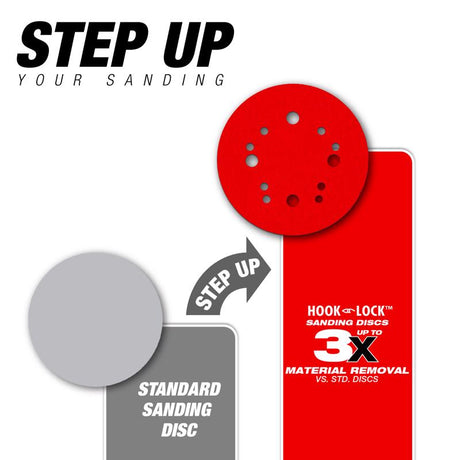Diablo 5 in. Ceramic Blend Hook and Lock Sanding Disc 80 Grit Coarse 50 pk