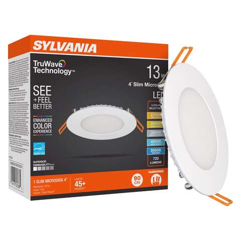 Sylvania TruWave White LED Canless Recessed Downlight 13 W