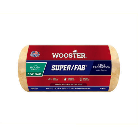 Wooster Super/Fab Knit 7 in. W X 3/4 in. Regular Paint Roller Cover 1 pk, Pack of 12