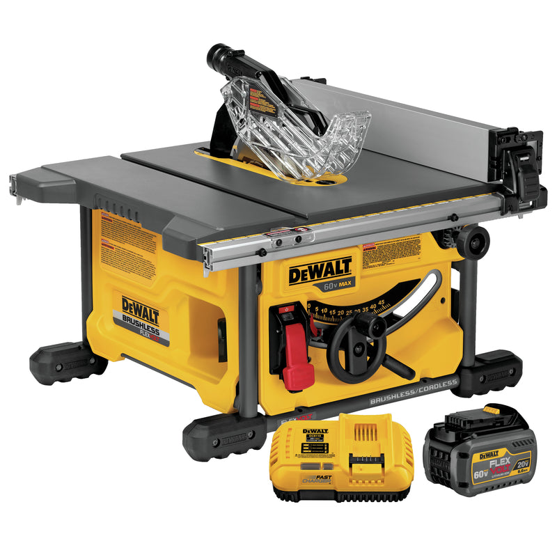 DeWalt 60V MAX Cordless 8-1/4 in. Table Saw Kit (Battery & Charger)