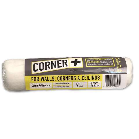 Corner + Roller Microfiber 2.5 in. W X 1/2 in. Regular Paint Roller Cover 1 pk