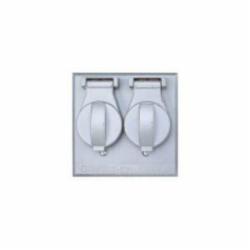 BWF 4281W-1 Cover, 4-9/16 in L, 4-9/16 in W, Metal, White, Powder-Coated