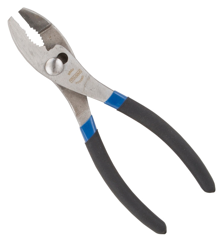 Vulcan JL-NP013 Slip Joint Plier, 8 in OAL, 1-1/4 in Jaw Opening, Black/Blue Handle, Non-Slip Handle, 1-1/4 in W Jaw