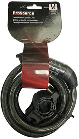 ProSource HD-PWR723-3L Cable Lock, 3/8 in Dia Shackle, Steel Body, Black, 1-1/2 in W Body