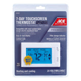 Ace Heating and Cooling Touch Screen Programmable Thermostat