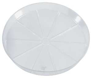 Gardener's Blue Ribbon VS21 Waterproof Plant Saucer, 21 in Dia, Vinyl, Clear, Pack of 10