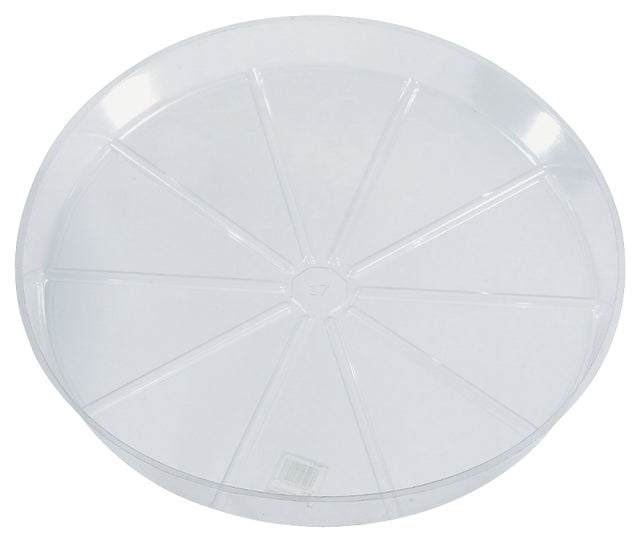 Gardener's Blue Ribbon VS21 Waterproof Plant Saucer, 21 in Dia, Vinyl, Clear, Pack of 10