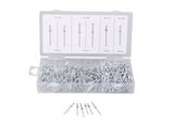 ProSource 61400 Rivet Assortment, Aluminum/Steel, Zinc, 500-Piece
