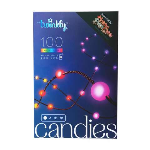 Twinkly Twinkly Candies LED RGB 100 ct Light String 9.8 ft.