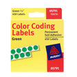 Avery 0.25 in. H X 1/4 in. W Round Green Color Coding Label 450 pk