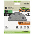 Gator 9021GA Sanding Disc, 5 in Dia, 80 Grit, Aluminum Oxide Abrasive, Film Backing, 8-Hole
