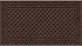 Apache Mills Textures AP883-1403F Door Mat, 30 in L, 18 in W, Iron Lattice Pattern, Plastic Surface, Walnut