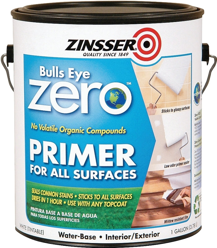 Zinsser 249020 Interior/Exterior Primer and Sealer, White, 1 gal, Pack of 2